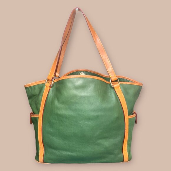 Dooney & Bourke Kristen Tote K0263269 Dark Green Florentine Leather Shoulder Bag - Picture 4 of 12